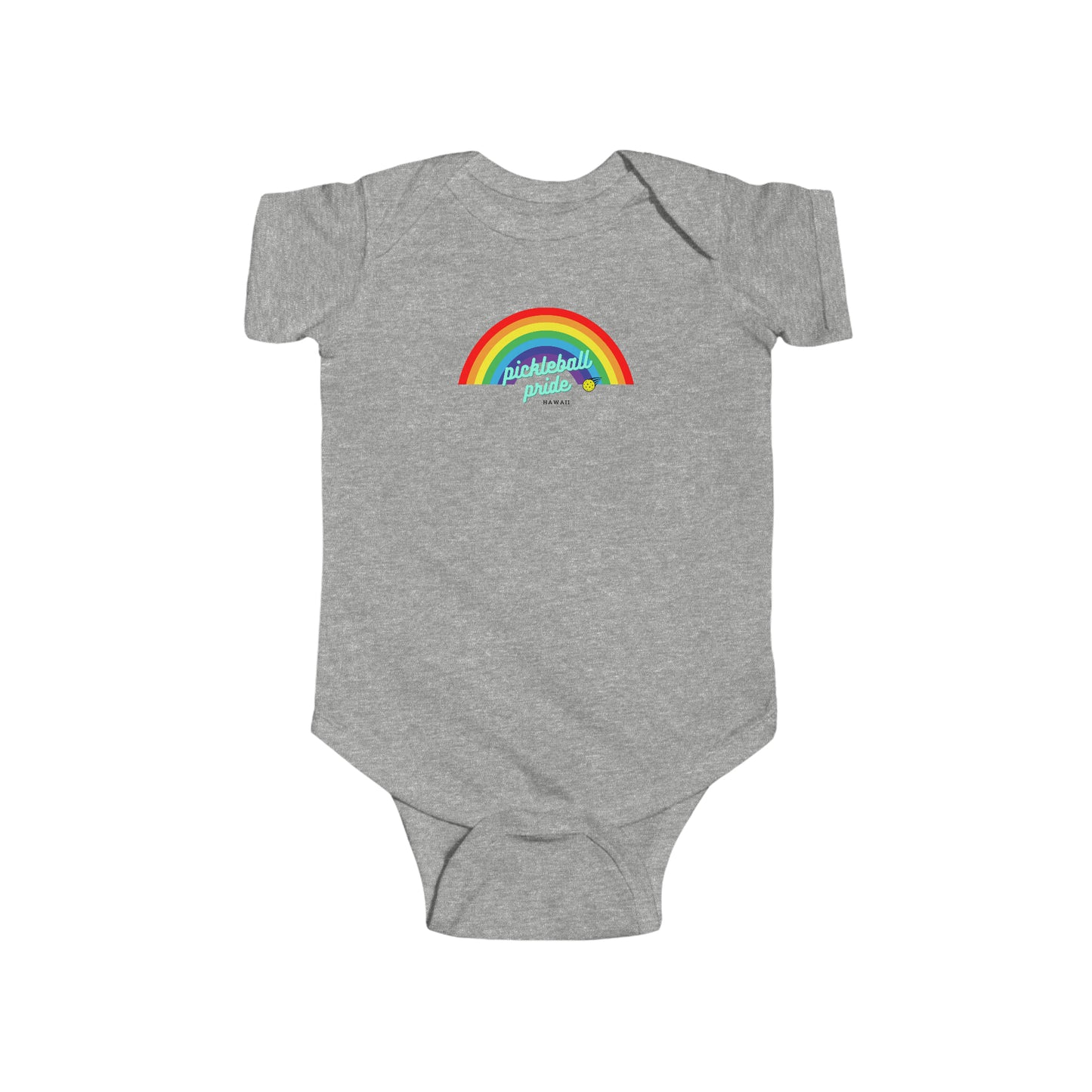 Pickleball Pride Hawaii Baby Onesie