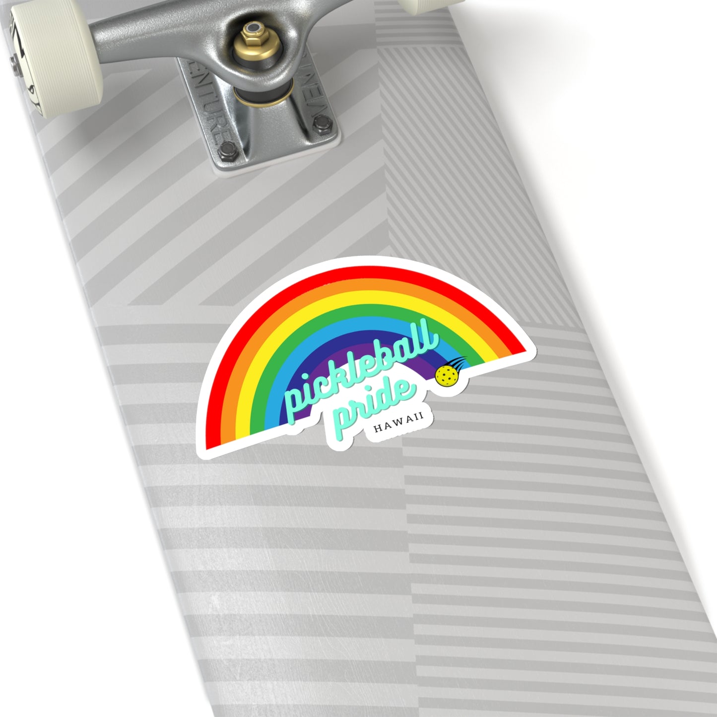 Pickleball Pride in Hawaii Sticker