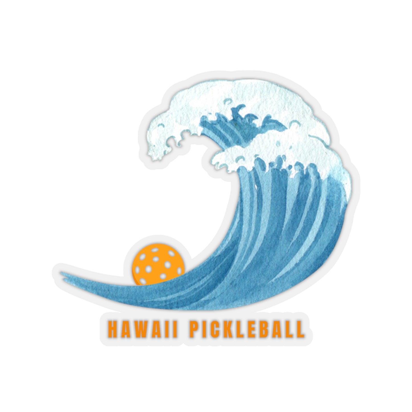 Hawaii Pickleball Surf Sticker