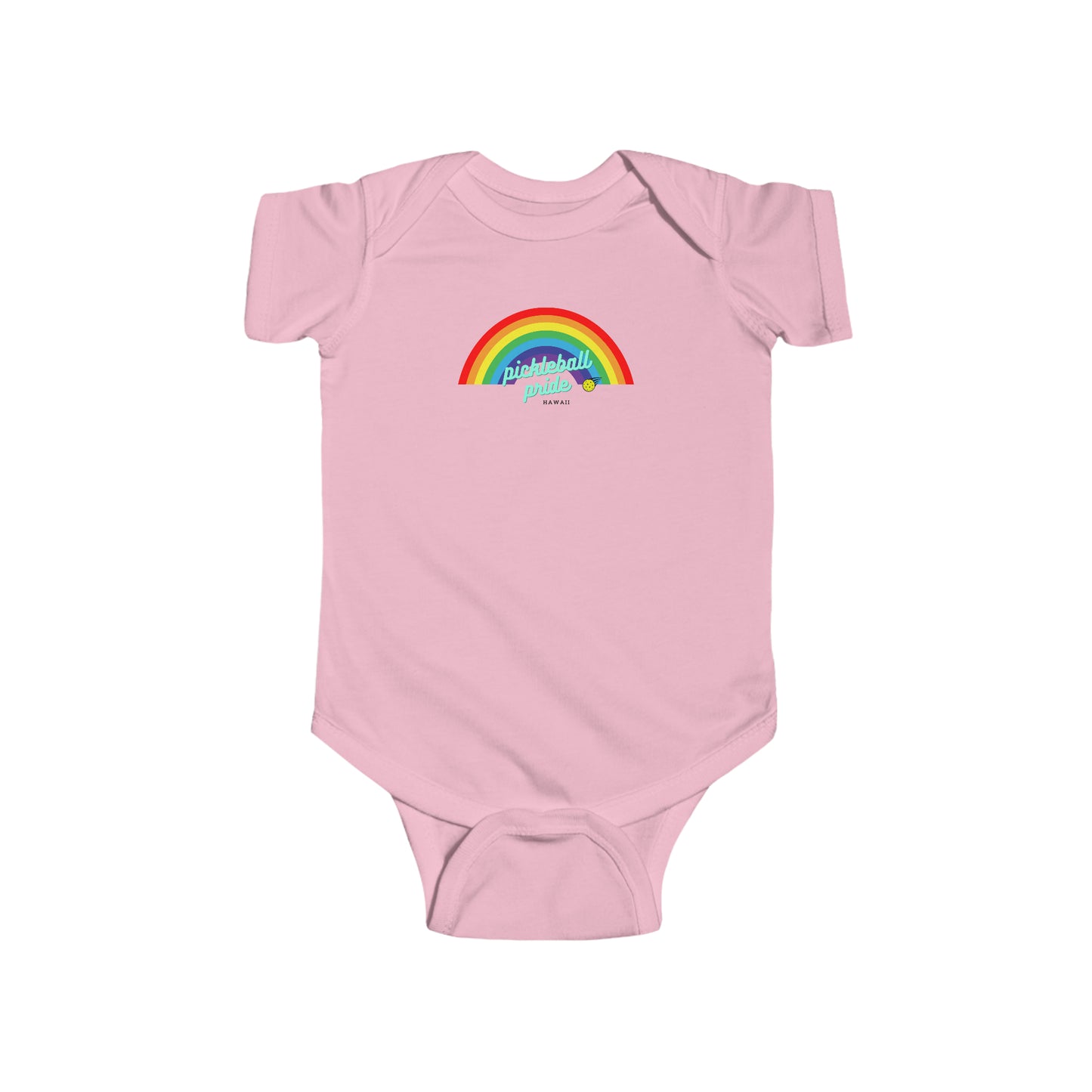 Pickleball Pride Hawaii Baby Onesie