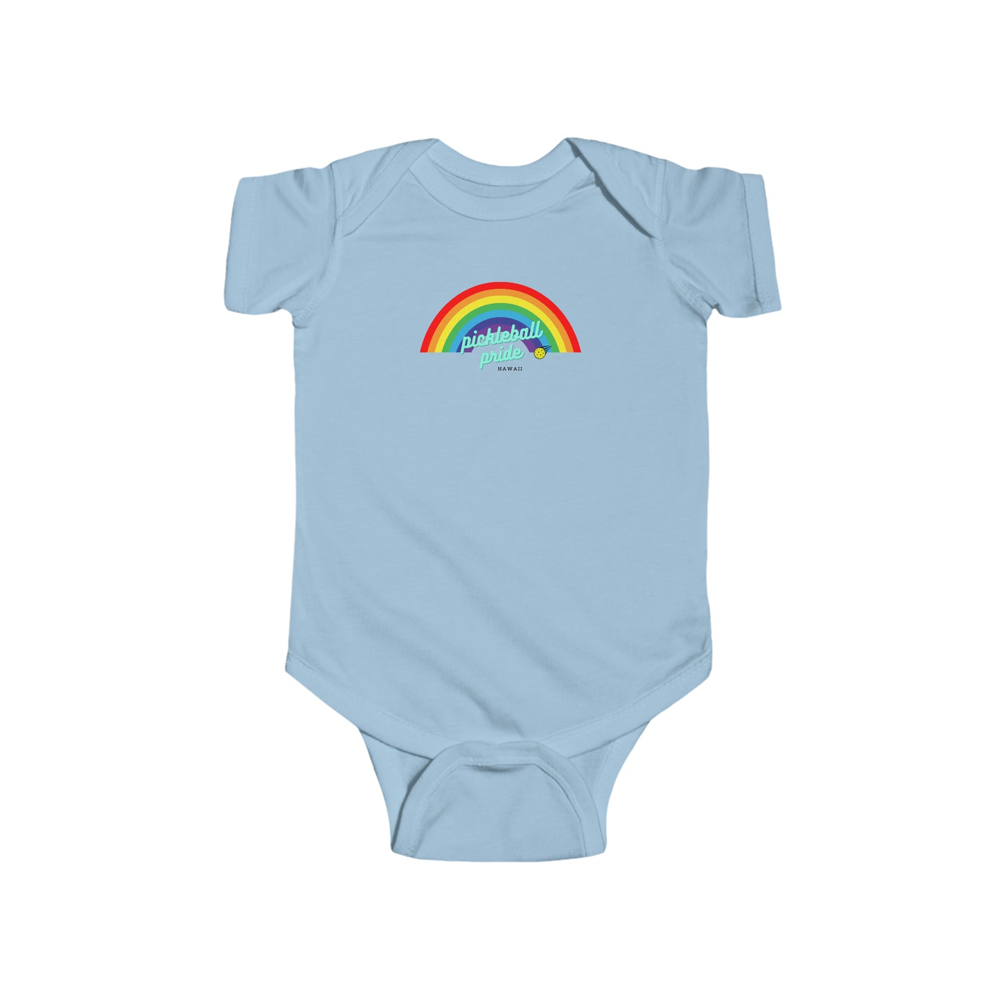 Pickleball Pride Hawaii Baby Onesie