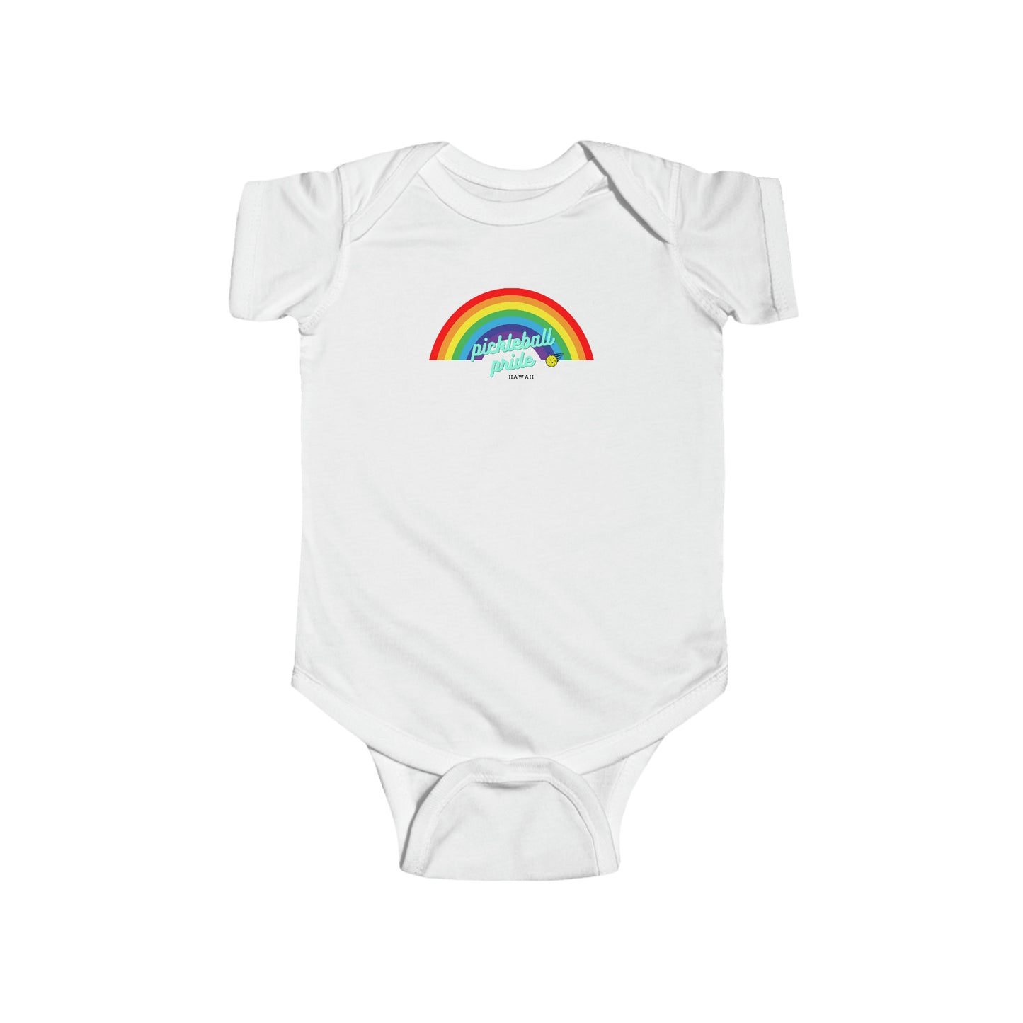 Pickleball Pride Hawaii Baby Onesie