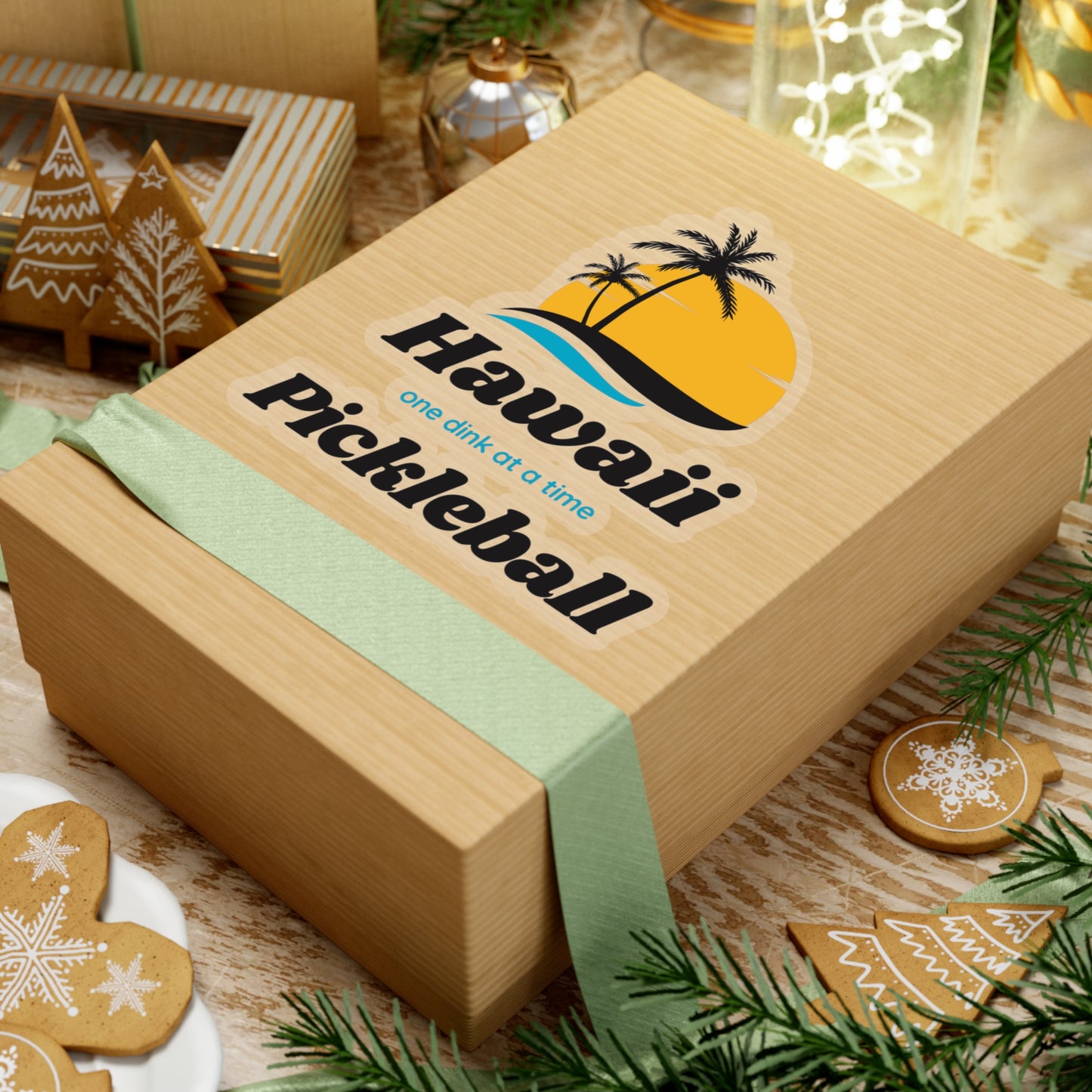 Hawaii Pickleball Under the Hawaiian Sun Sticker