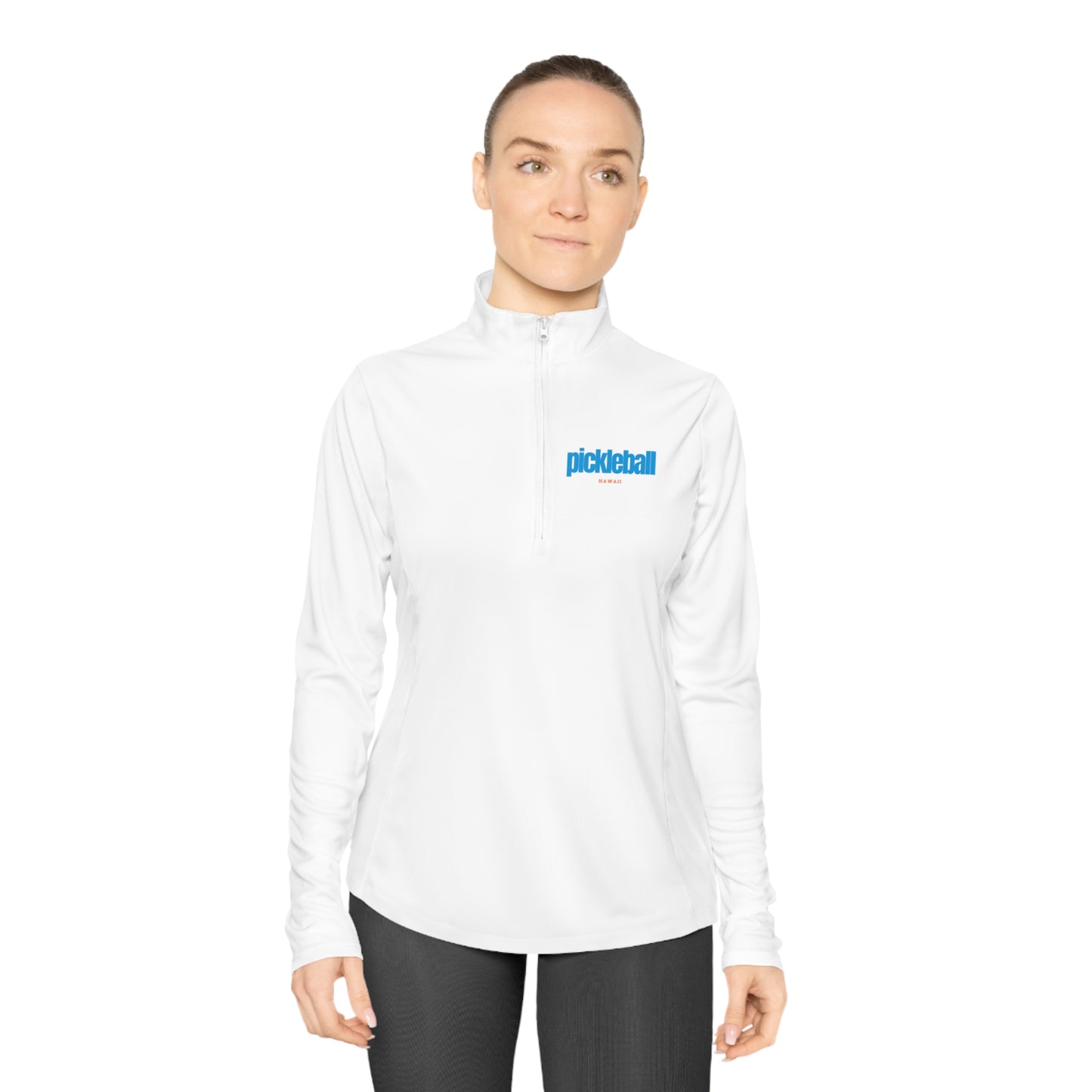 Pickleball Hawaii Ladies Quarter-Zip Pullover