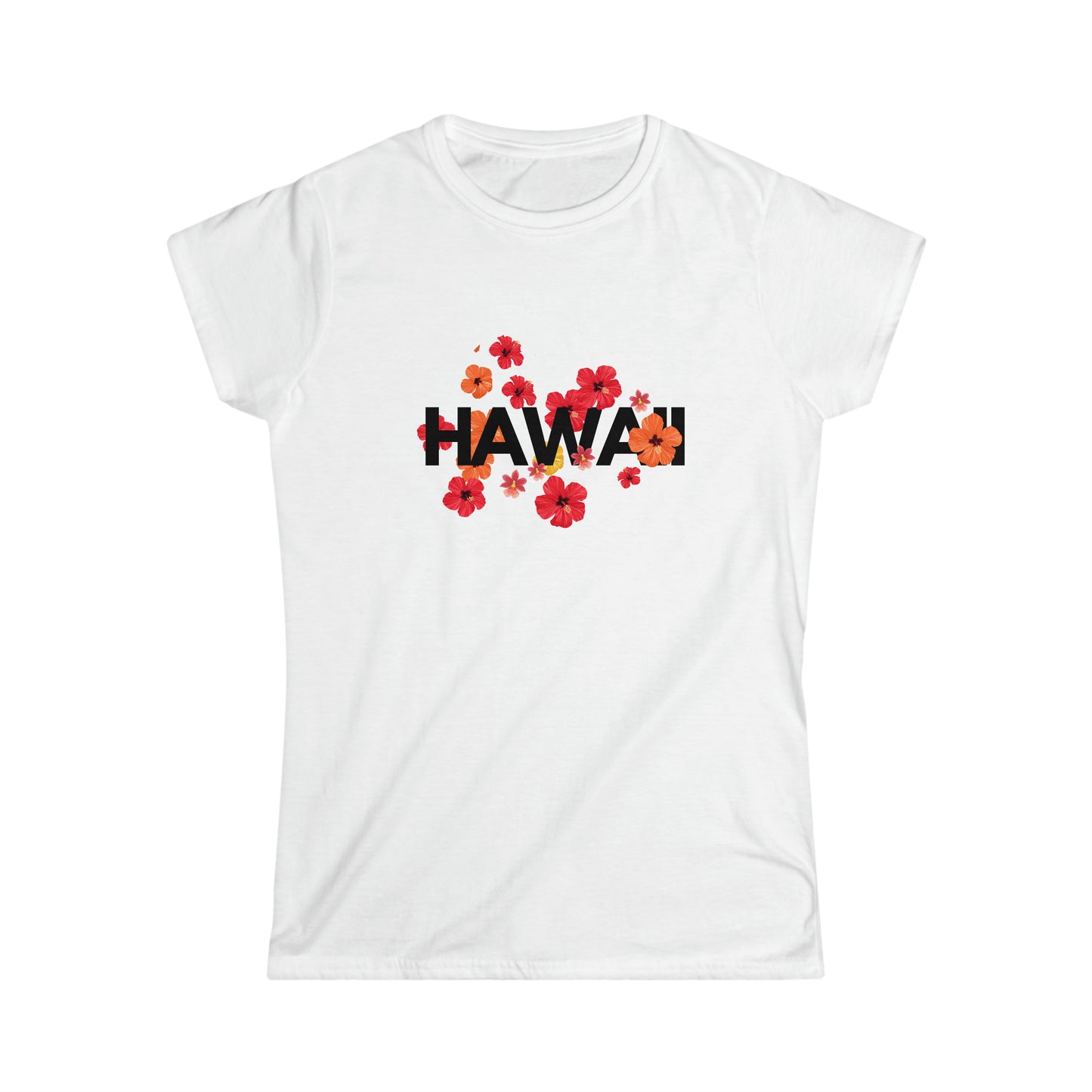 Hawaii Floral Softstyle Tee