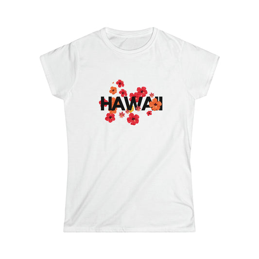 Hawaii Floral Softstyle Tee