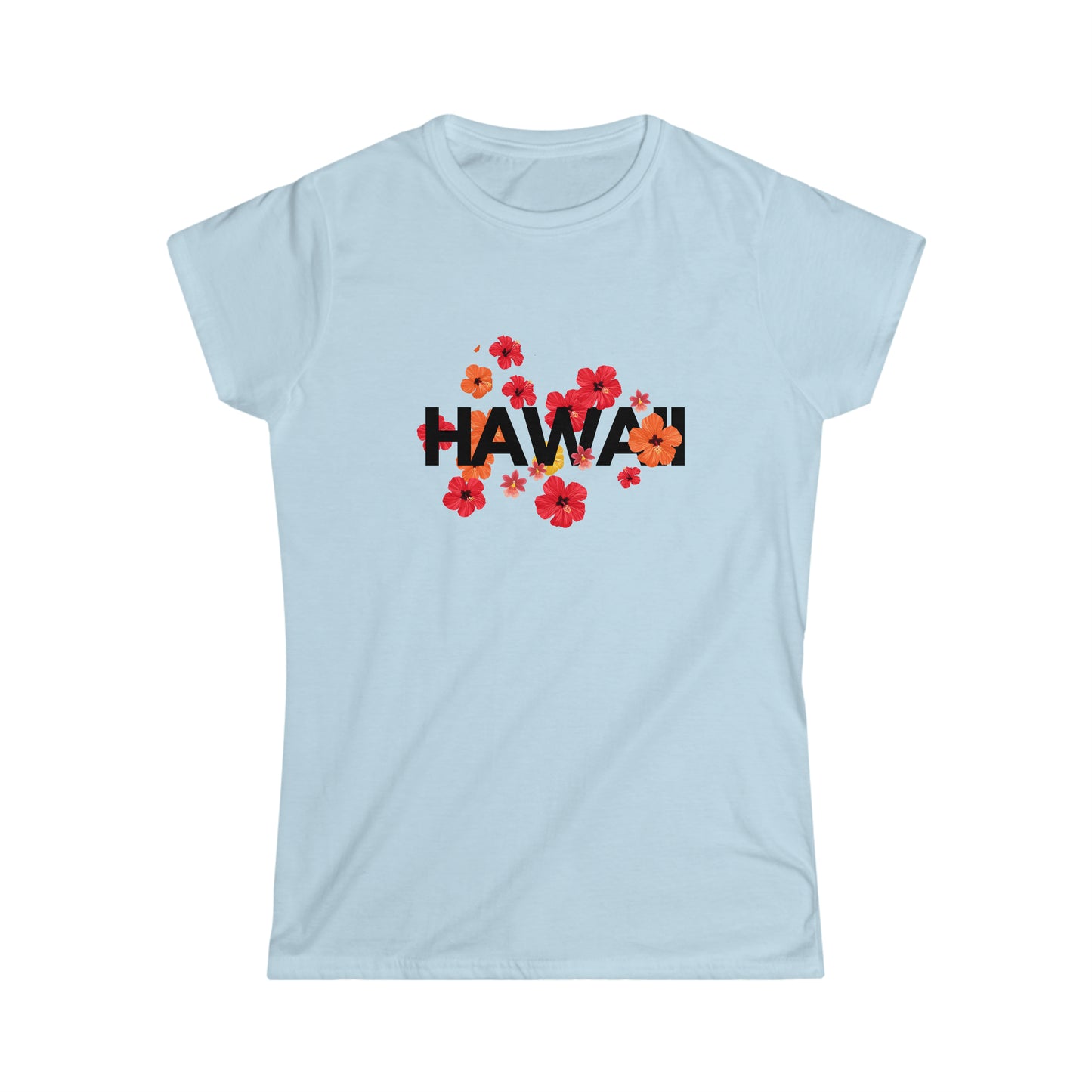Hawaii Floral Softstyle Tee